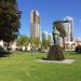 Statue of Benito Juarez in San Diego, California city