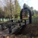 Пешеходный мост через канаву в городе Коряжма