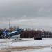 Самолет Су-27 в городе Череповец