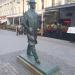 Monument to Soviet composer and pianist Sergei Prokofiev in Moscow city