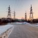 Опора ЛЭП в городе Череповец