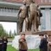 Скульптура «Рабочий, крестьянка и рабочий интеллигент» (ru) in Pyongyang city