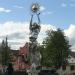 Скульптура девушки в городе Поставы