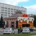 Above-ground vestibule of the Arbatskaya metro station (Filyovskaya line) in Moscow city