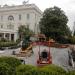 Rose Garden (under construction) in Washington, D.C. city