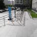 Пешеходный пандус с лестницей в городе Москва