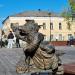 Скульптура «Волк-почтальон» в городе Вышний Волочёк