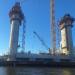 Строящийся автомобильный мост через реку Преголю в городе Калининград