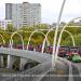 Автомобильный мост Мосфильмовской улицы через реку Раменку в городе Москва