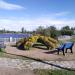 Клумба в городе Выборг