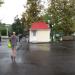 КПП с шлагбаумом в городе Сочи