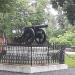 Bronze cannon in Lopatinsky garden in Smolensk city