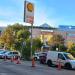 Shell Petrol Station in Budapest city