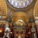 The historic interior of the cathedral in Budapest city