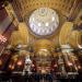 The historic interior of the cathedral in Budapest city