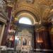 The historic interior of the cathedral in Budapest city
