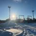 Территория водозаборного узла в городе Омск