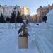 Скамья со скульптурой «Два купидона» в городе Иркутск