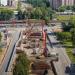 Строящийся Малыгинский путепровод в городе Москва