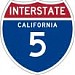Interstate 5 (California) in Anaheim, California city
