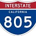 Interstate 805 in San Diego, California city