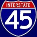 Gulf Freeway (Interstate 45) in Houston, Texas city