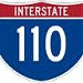 Interstate 110 (I-110) in Baton Rouge, Louisiana city