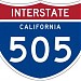 Interstate 505 in Vacaville, California city