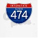 Interstate 474 in Peoria, Illinois city