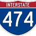 Interstate 474 in Peoria, Illinois city