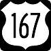 Interstate 57 / US Routes 64 / 67 / 167 in Beebe, Arkansas city