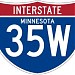 Interstate 35W (I-35W) in Minneapolis, Minnesota city