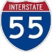 Interstate 55 in St. Louis, Missouri city