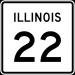 Illinois Route 22 (Half Day Road) in Lincolnshire, Illinois city