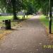 Nuneaton Recreation Ground, public footpath west side in Nuneaton city