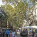 La Rambla en la ciudad de Barcelona