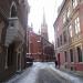 Anglikāņu street in Riga city