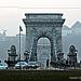 The Széchenyi Chain Bridge (Hungarian: Széchenyi lánchíd) in Budapest city