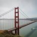 US-101 & SR 1 Golden Gate Bridge in San Francisco, California city