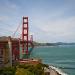 US-101 & SR 1 Golden Gate Bridge in San Francisco, California city