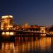 The Széchenyi Chain Bridge (Hungarian: Széchenyi lánchíd) in Budapest city