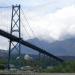 Lion's Gate Bridge in Vancouver city