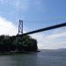 Lion's Gate Bridge in Vancouver city