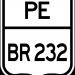 Rodovia BR-232 na Caruaru city