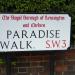 Paradise Walk in London city