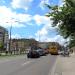 Targowa Street in Warsaw city