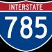Interstate 785 / Interstate 840 - Greensboro Urban Loop in Greensboro, North Carolina city