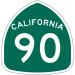 SR 90 Marina Expressway in Los Angeles, California city