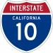 Interstate 10 (California) - Santa Monica Freeway in Santa Monica, California city