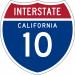 Interstate 10 (California) - Santa Monica Freeway in Los Angeles, California city